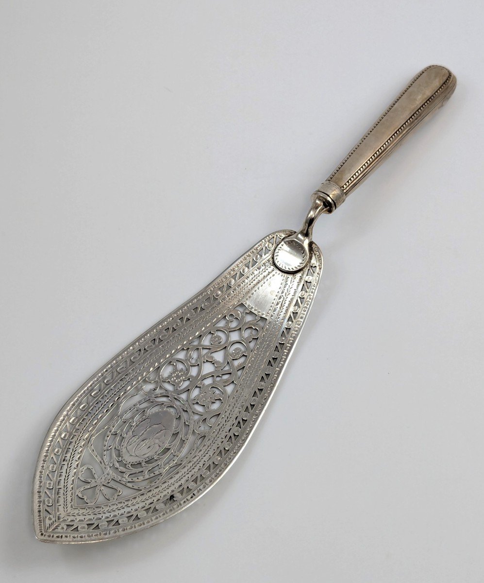 Thomas Daniell, Silver Cake Server, 1782, George III-photo-4