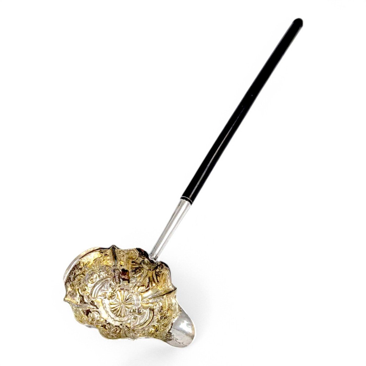 George II Gilt Sterling Silver Toddy/ Punch Ladle , William Kersill, 1759