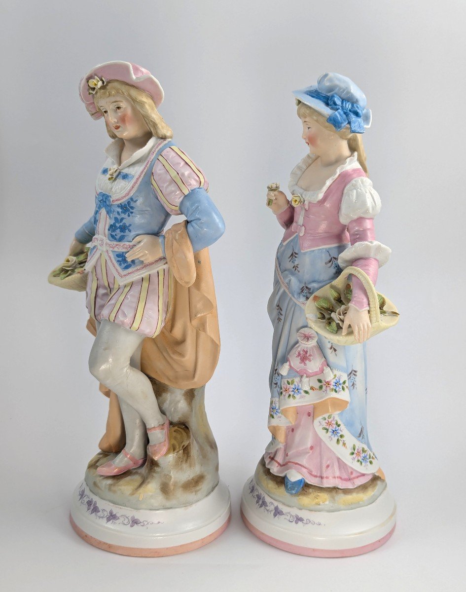 Conta & Boehme Figurines Of Gardeners, Late 19th Century-photo-2