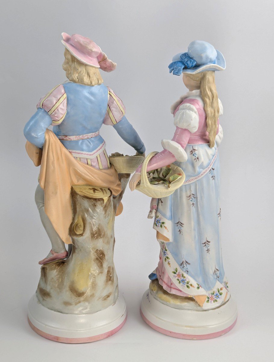 Conta & Boehme Figurines Of Gardeners, Late 19th Century-photo-3