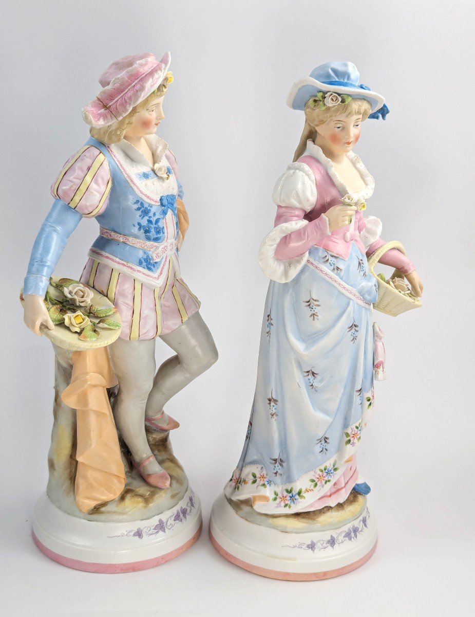 Figurines De Jardiniers De Conta & Boehme, Fin Du XIXe Siècle-photo-2