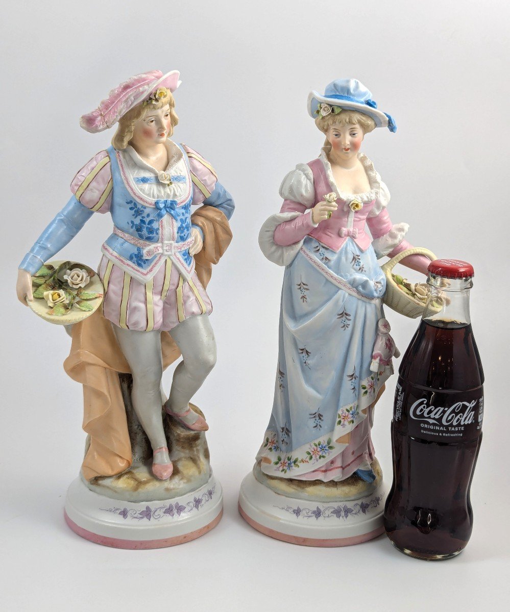 Conta & Boehme Figurines Of Gardeners, Late 19th Century-photo-4