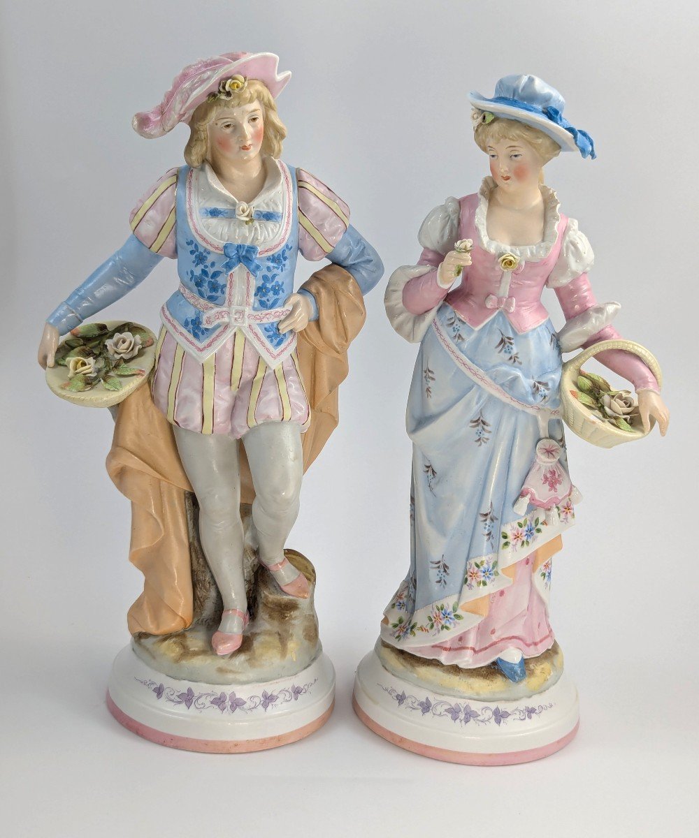 Figurines De Jardiniers De Conta & Boehme, Fin Du XIXe Siècle