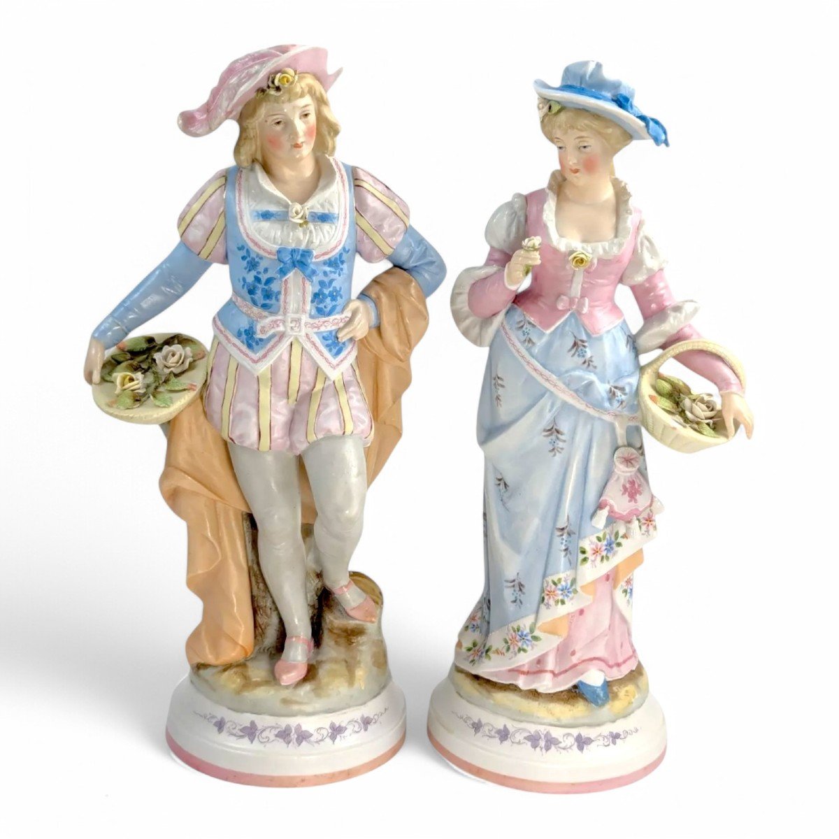 Figurines De Jardiniers De Conta & Boehme, Fin Du XIXe Siècle