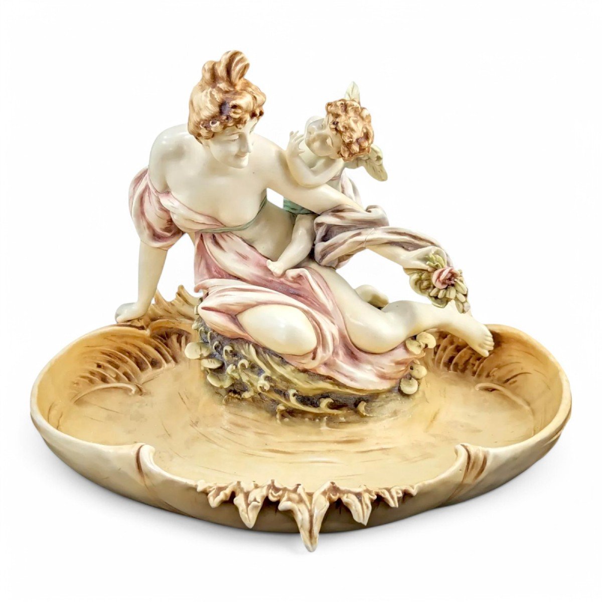 Bol Figuratif En Porcelaine Amphore Art Nouveau, Vers 1897