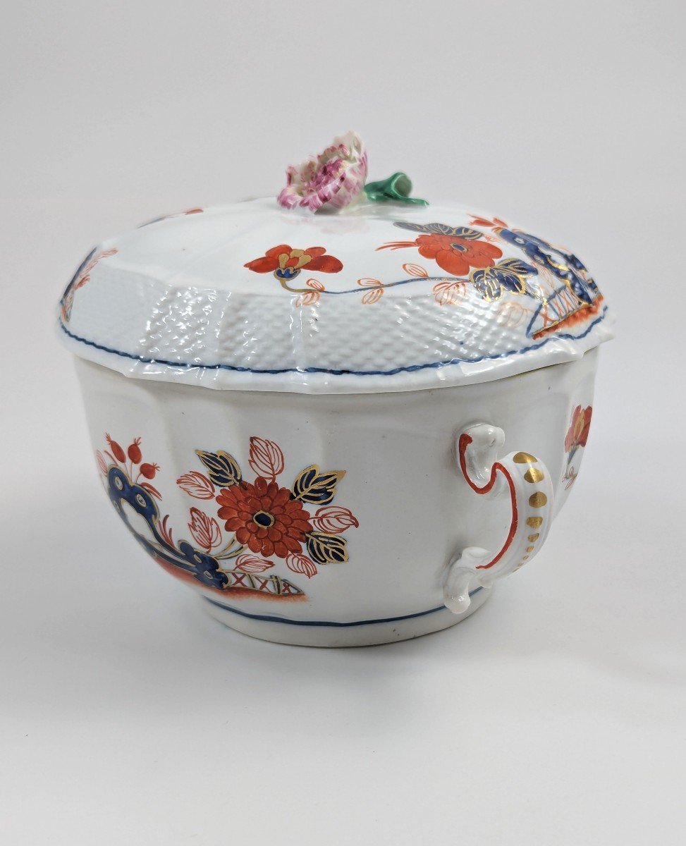 Richard Ginori, Antique And Rare Porcelain Lidded Cup, Italy, C.1850-photo-2