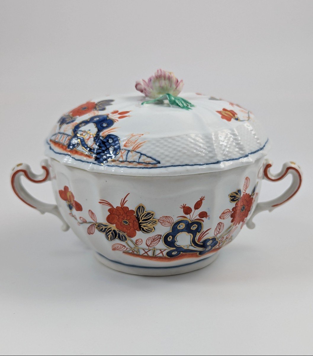 Richard Ginori, Antique And Rare Porcelain Lidded Cup, Italy, C.1850-photo-4