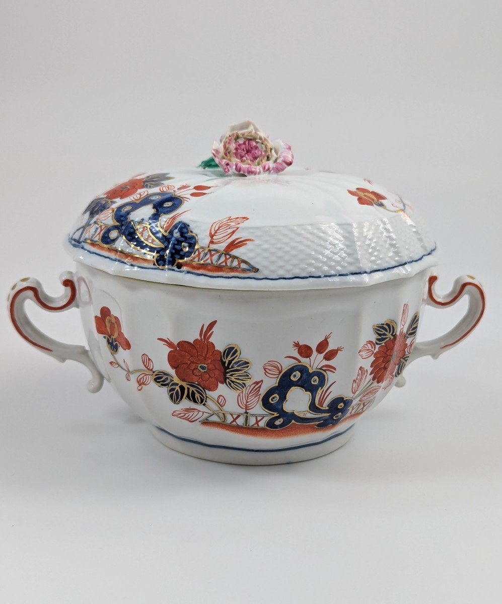 Richard Ginori, Antique And Rare Porcelain Lidded Cup, Italy, C.1850-photo-2