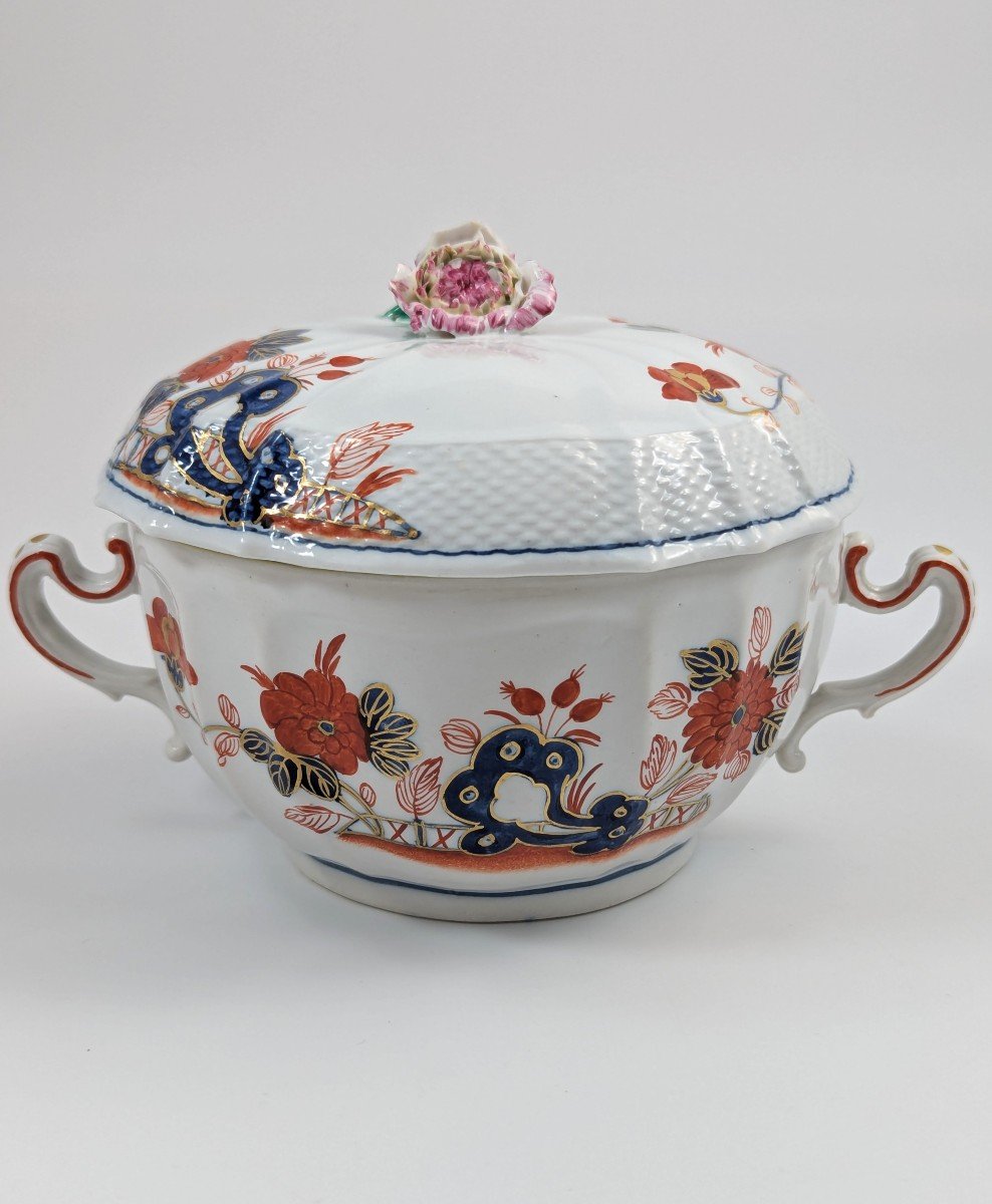 Richard Ginori, Antique And Rare Porcelain Lidded Cup, Italy, C.1850