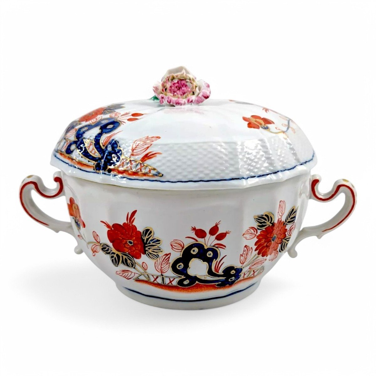 Richard Ginori, Ancienne Et Rare Tasse à Couvercle En Porcelaine, Italie, Vers 1850