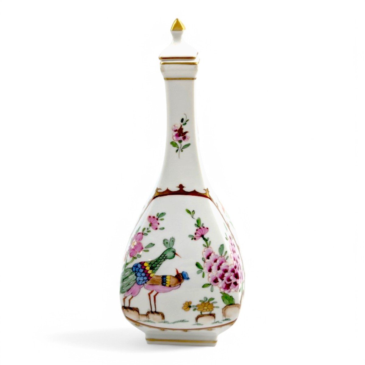 Thieme Potschappel Dresden Porcelain Scent Bottle, C. 1902