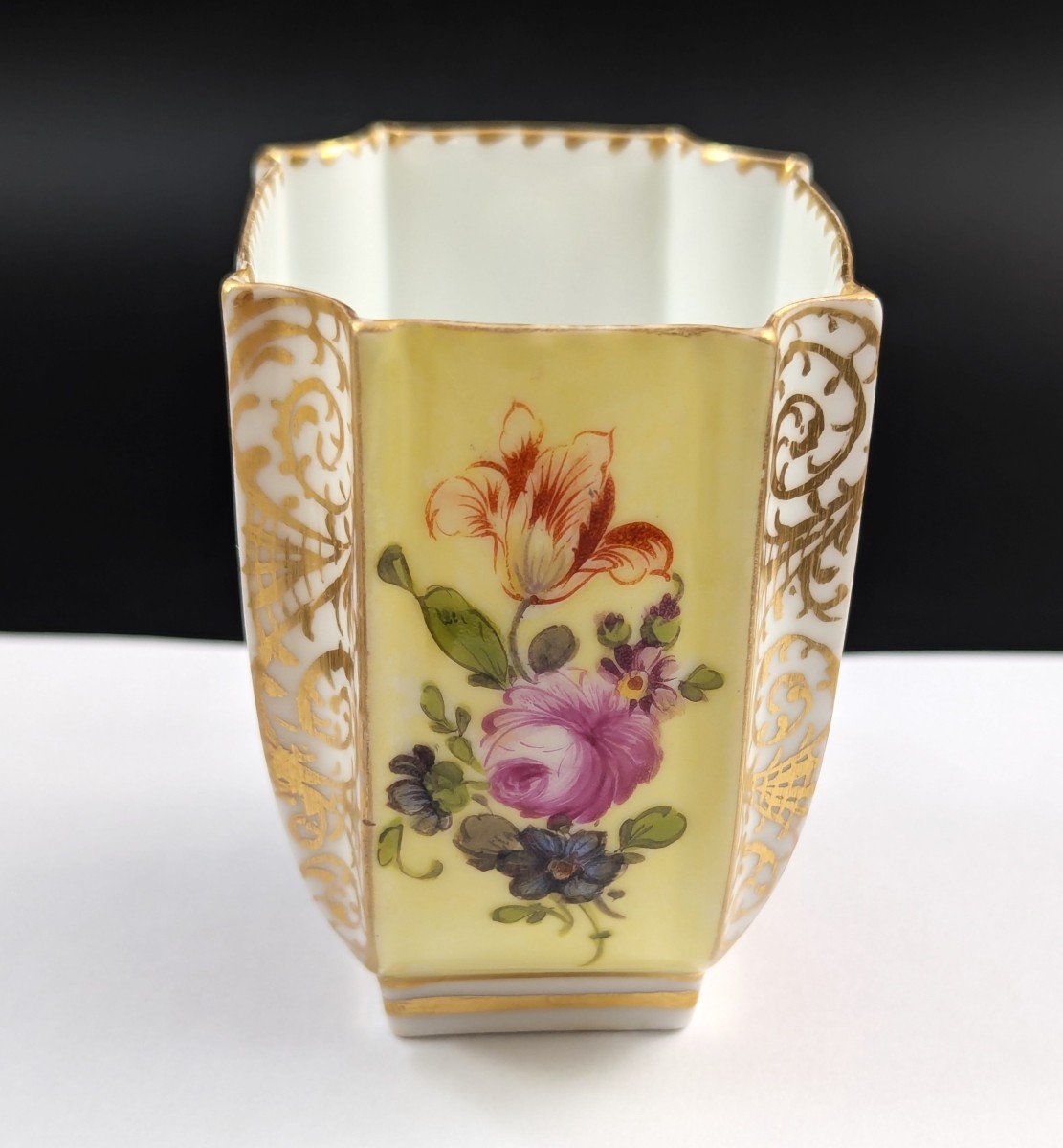 Donath & Co., Dresden, Porcelain Cup With Saucer, C.1890.-photo-5