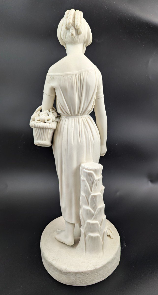 Copeland Parian Porcelain Figurine Of Virginia, C. 1848-photo-4