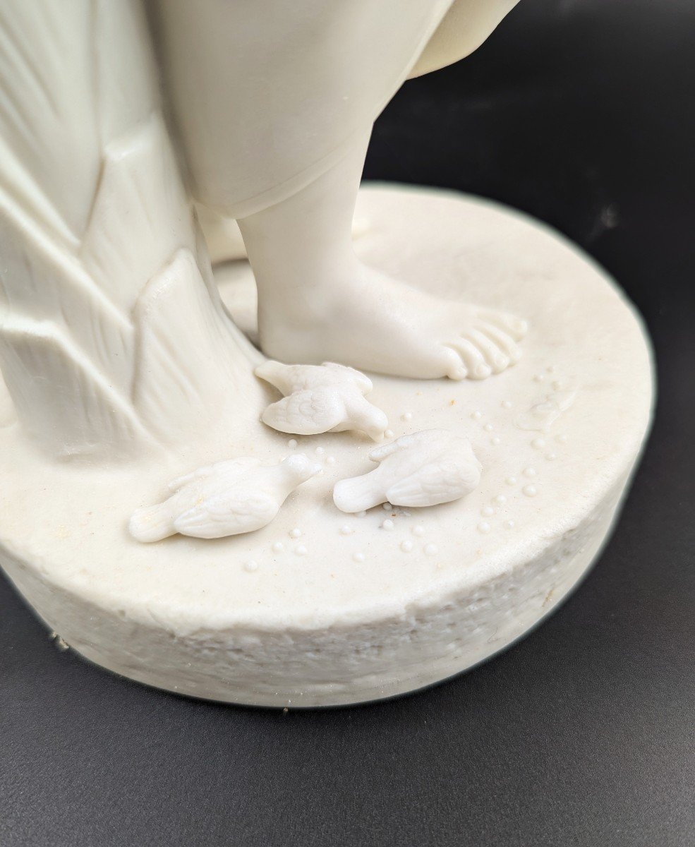 Copeland Parian Porcelain Figurine Of Virginia, C. 1848-photo-5