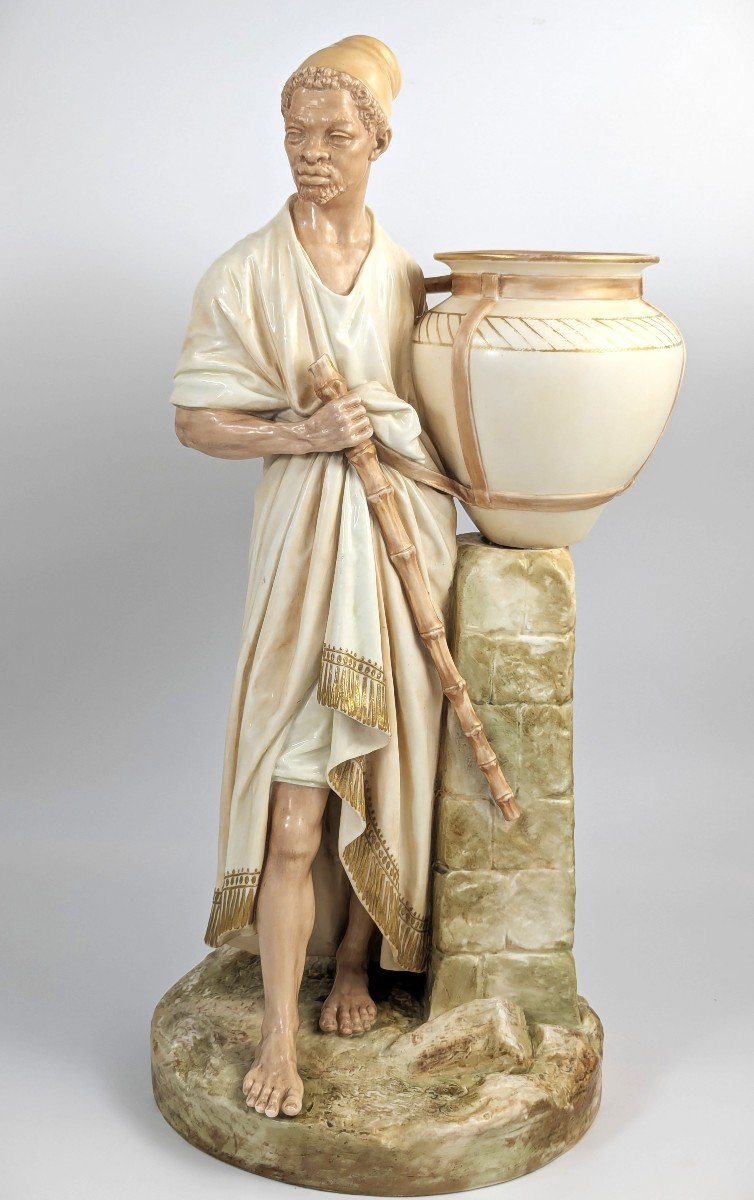 James Hadley, Royal Worcester – Rare, Water Carrier Figurine, 1887