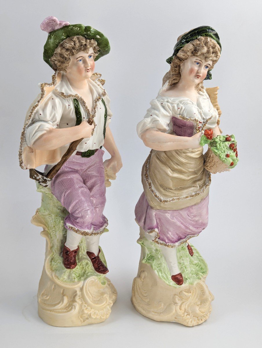 Figurines En Porcelaine Biscuit De Gebrüder Heubach, 1879-photo-1