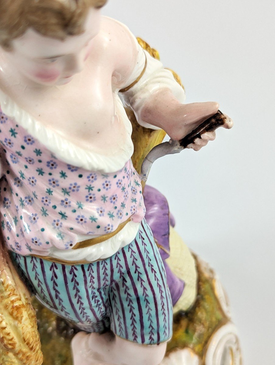 Rare Figurine En Porcelaine De Style Derby, XIXe Siècle.-photo-3