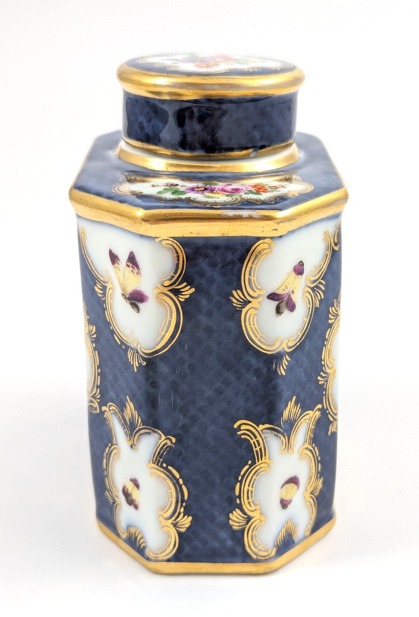 Antique And Rare Porcelain Tea Caddy, Samson, France, 1890-photo-3