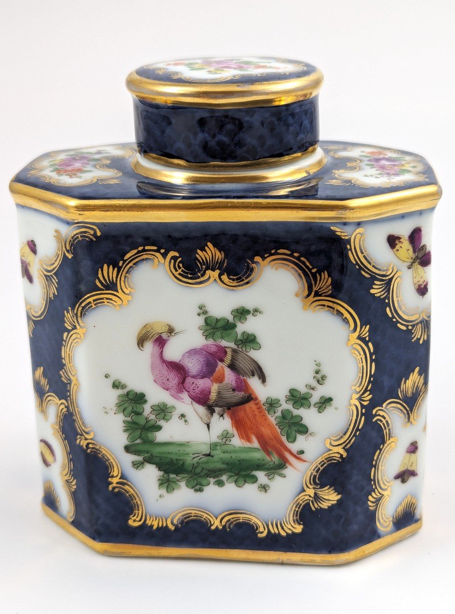 Antique And Rare Porcelain Tea Caddy, Samson, France, 1890-photo-1