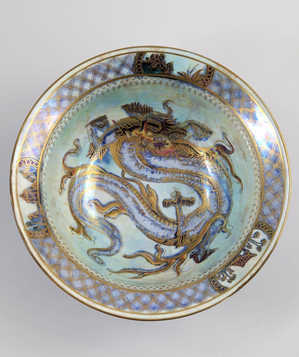 Bol Lustre « King Dragon » De Wedgwood, Daisy Makeig-jones, Vers 1915-photo-3