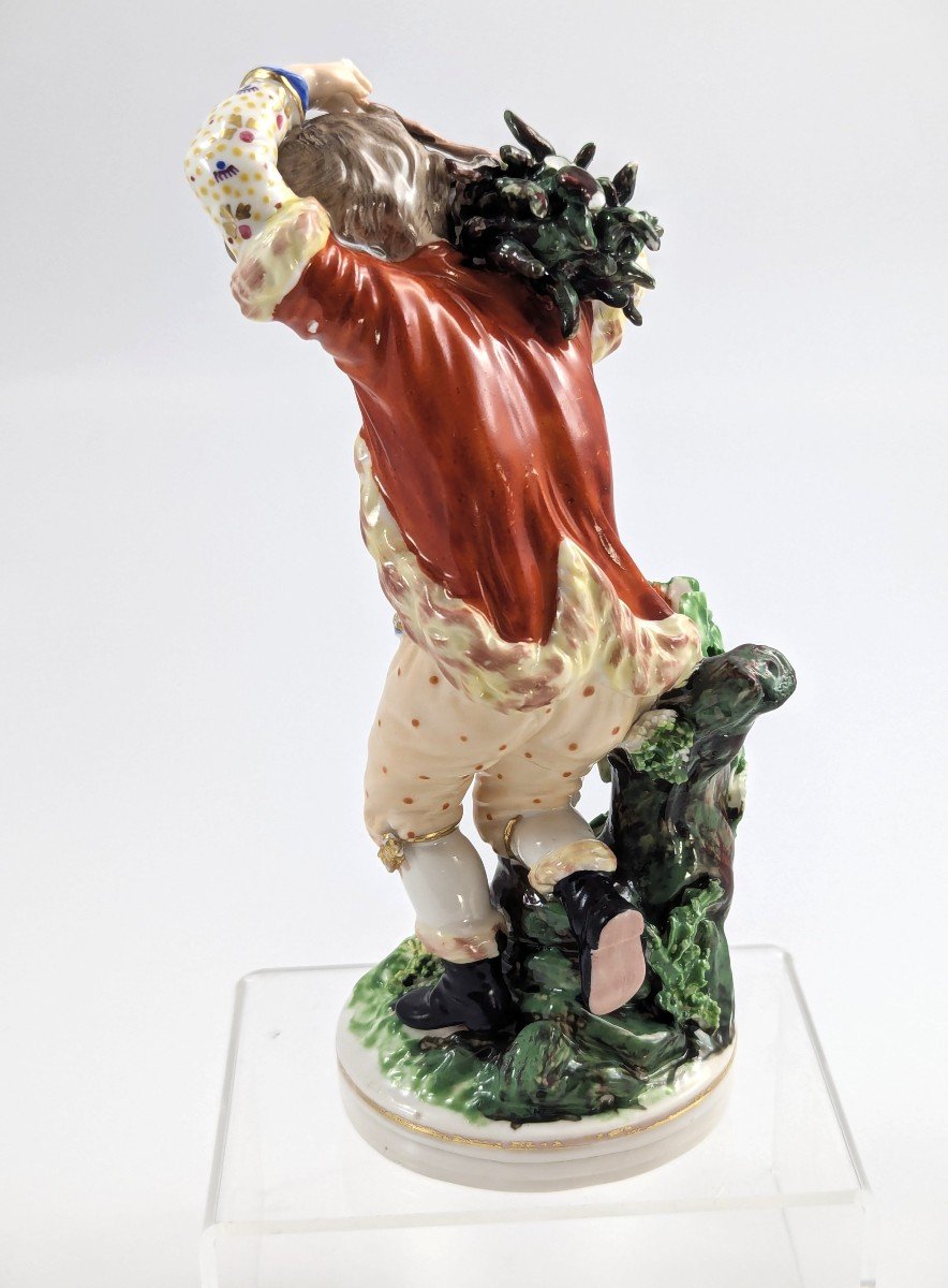 Figurine Antique En Porcelaine De Derby, « Hiver », Vers 1760-photo-3