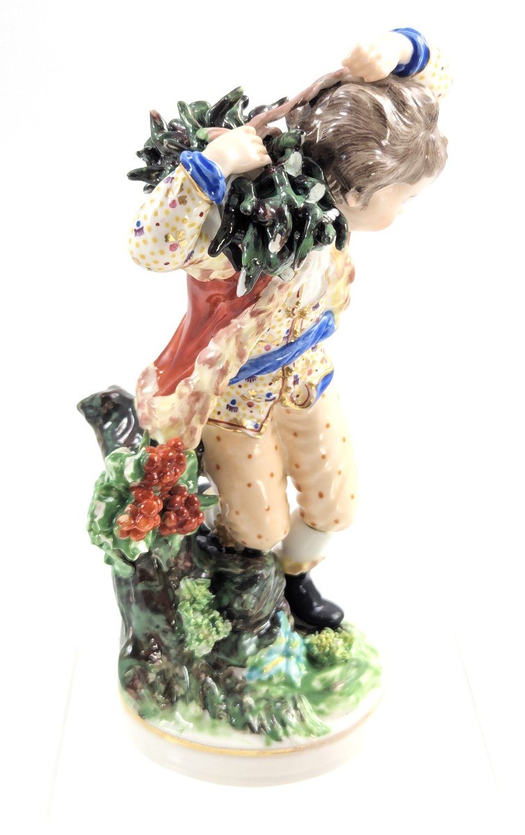 Figurine Antique En Porcelaine De Derby, « Hiver », Vers 1760-photo-2