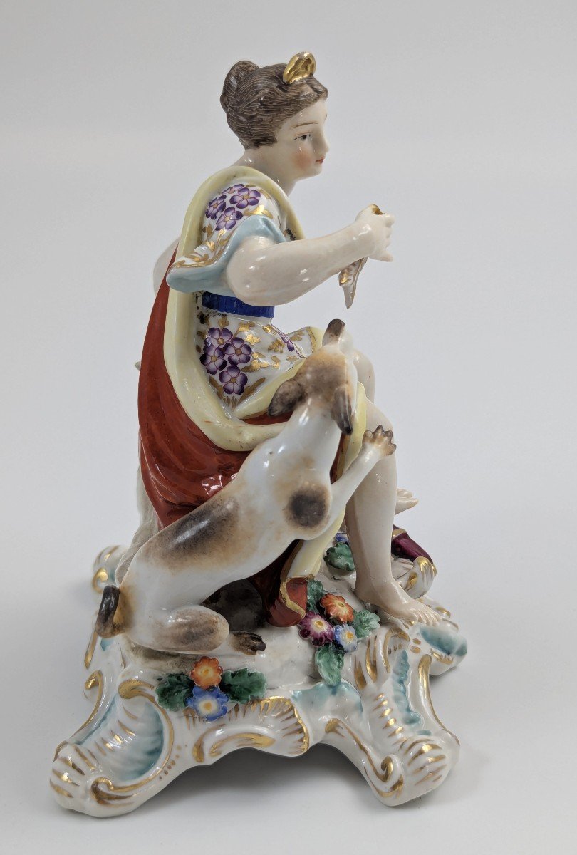 Figurine En Porcelaine De Chelsea Représentant « Diane Chasseresse », Ancre En Or, Vers 1760.-photo-3