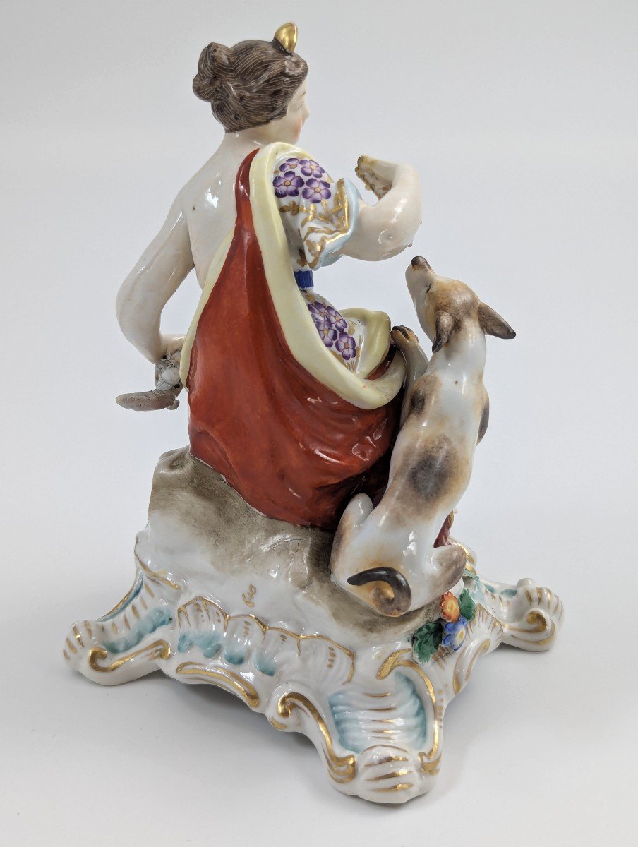 Figurine En Porcelaine De Chelsea Représentant « Diane Chasseresse », Ancre En Or, Vers 1760.-photo-4