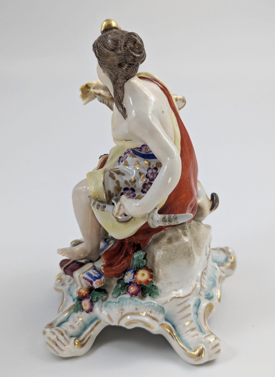 Figurine En Porcelaine De Chelsea Représentant « Diane Chasseresse », Ancre En Or, Vers 1760.-photo-2