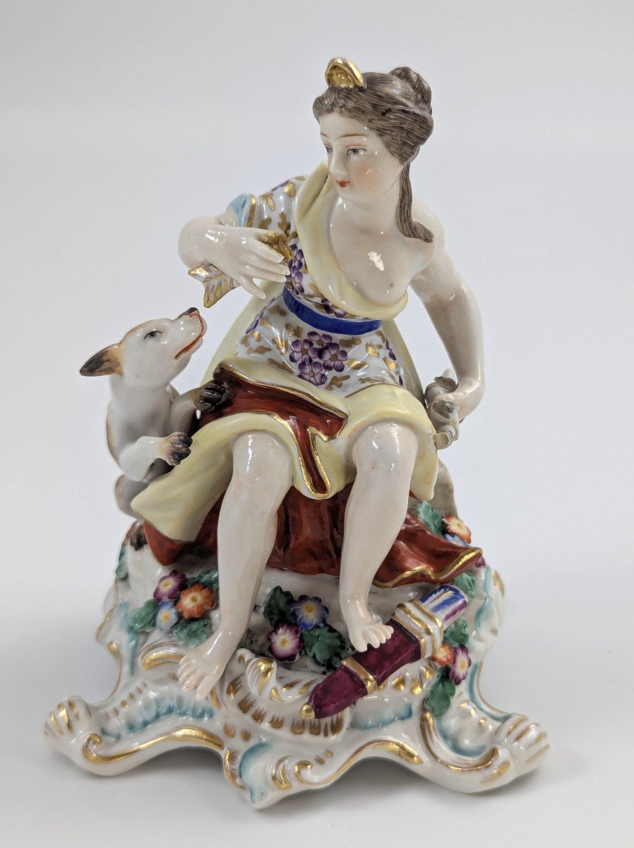 Figurine En Porcelaine De Chelsea Représentant « Diane Chasseresse », Ancre En Or, Vers 1760.-photo-4