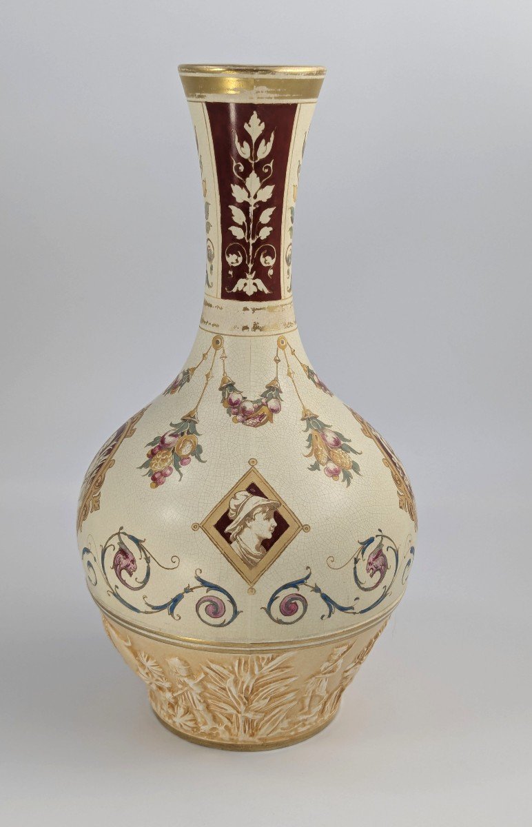 Vase oriental antique Wedgwood, style persan, design de Thomas Allen, 1887-photo-3