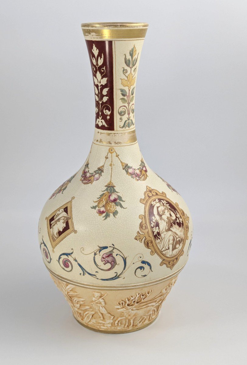 Vase oriental antique Wedgwood, style persan, design de Thomas Allen, 1887-photo-4