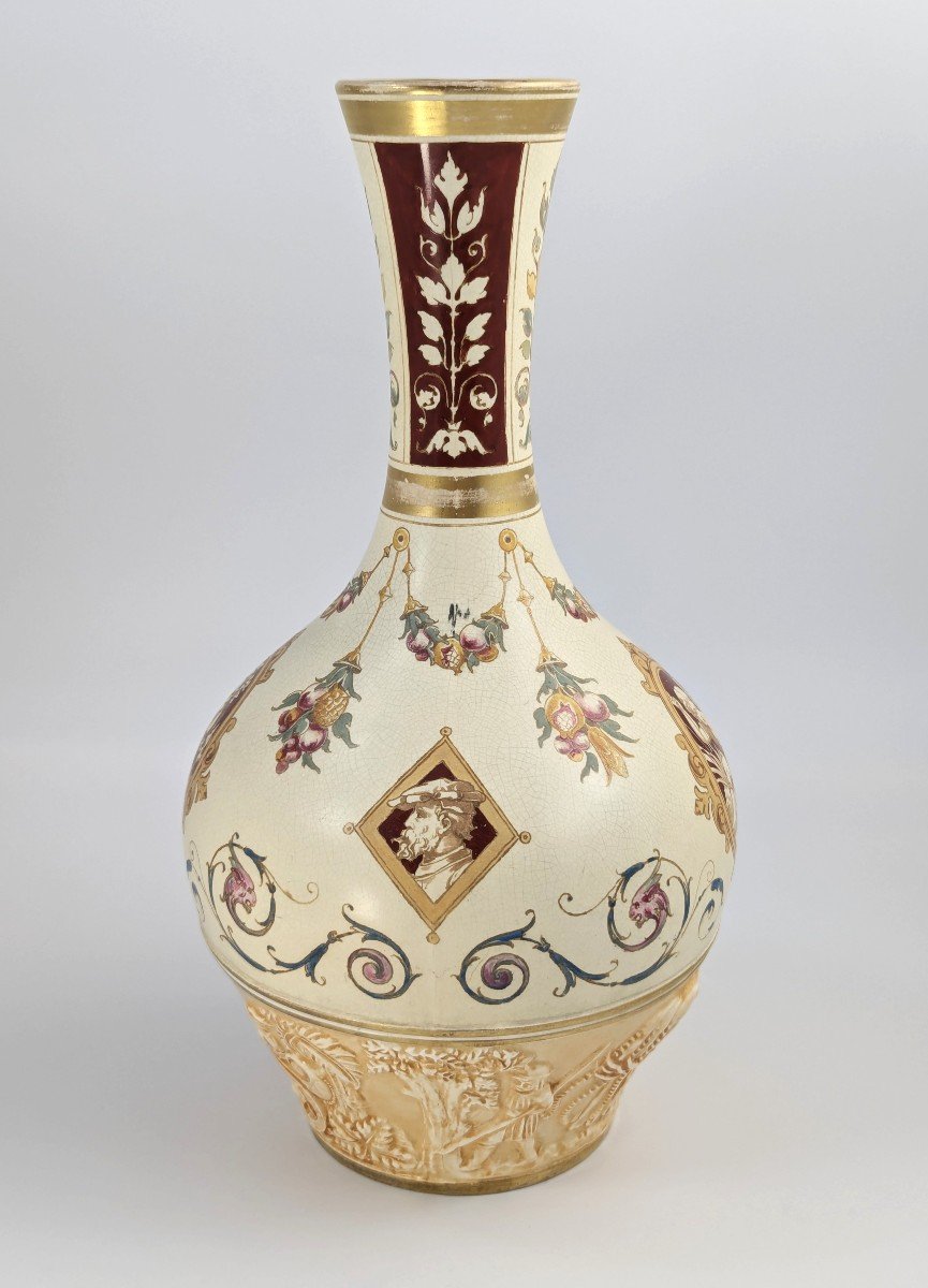 Vase oriental antique Wedgwood, style persan, design de Thomas Allen, 1887-photo-3