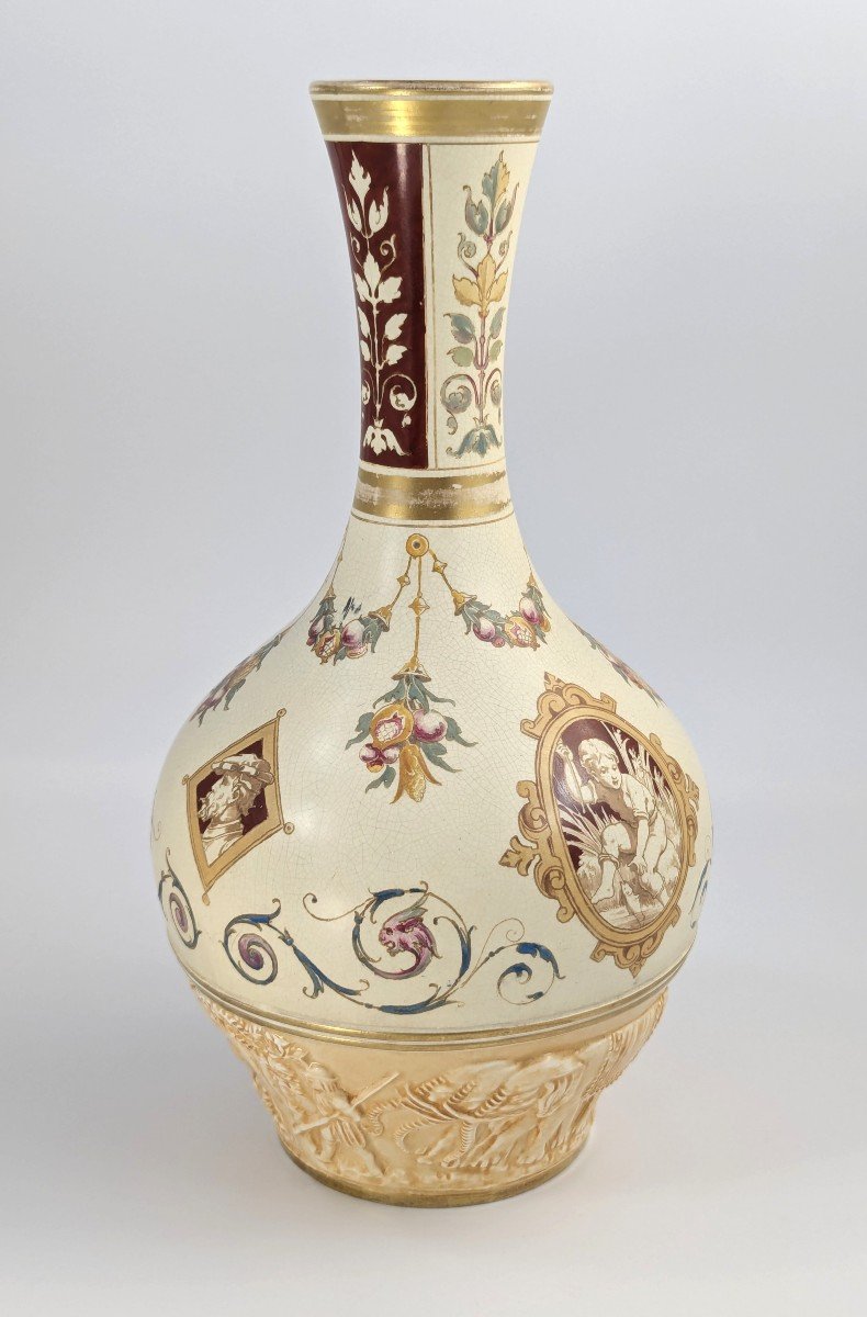 Vase oriental antique Wedgwood, style persan, design de Thomas Allen, 1887-photo-4