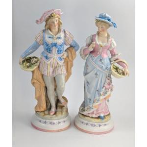 Figurines De Jardiniers De Conta & Boehme, Fin Du XIXe Siècle