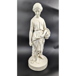 Copeland Parian Porcelain Figurine Of Virginia, C. 1848