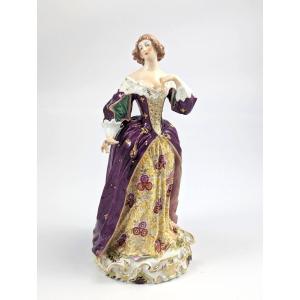 Rare Figurine En Porcelaine Samson, Vers 1850