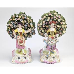 Samson De Paris Après Chelsea Figurines En Porcelaine, Vers 1850