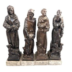 Rares  Figures En Bronze Des Quatre Apôtres, Estcourt James Clack