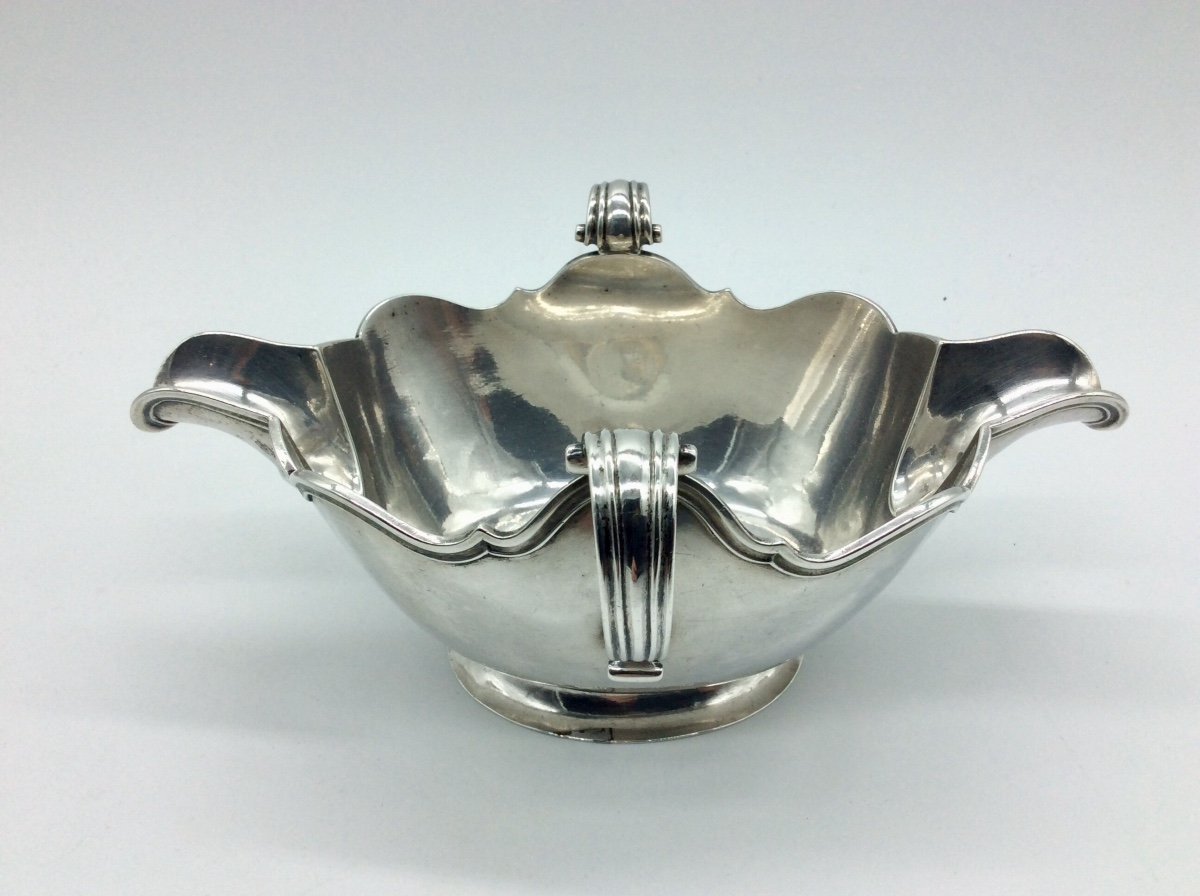 Silver Sauce Boat, 18th Century, Belgium, Malines.