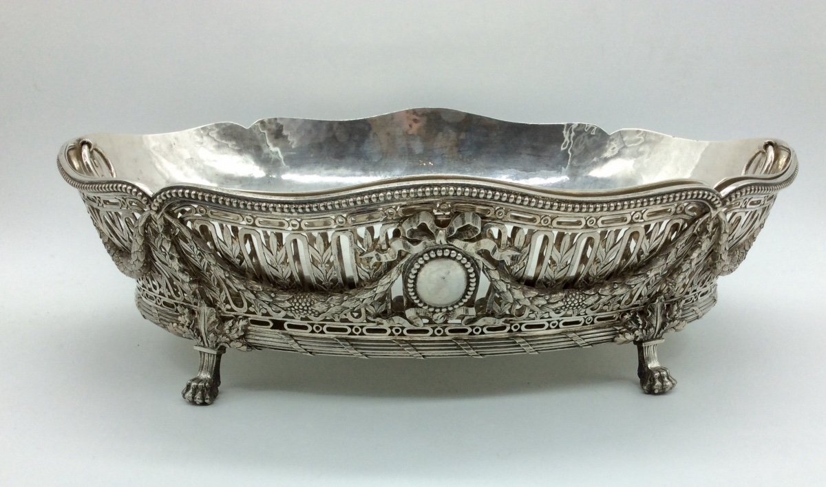 Silver Planter, Bointaburet, Minerva, Late 19th Century.