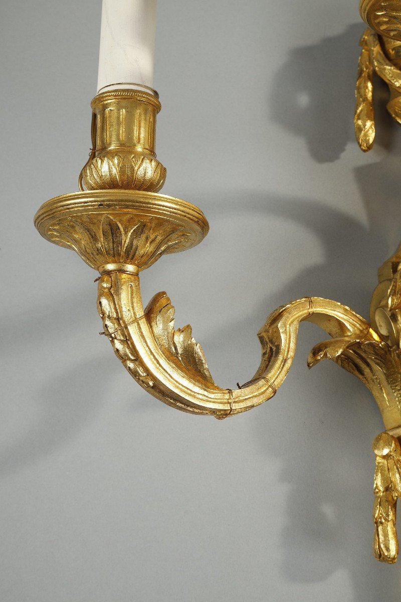 Large Pair Of Transition Period Sconces-photo-4