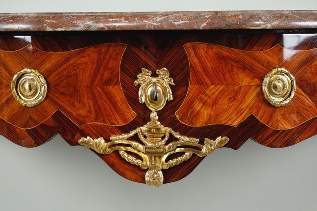 Small Louis XV Period Wall Console Attributed To Jean Popsel-photo-4