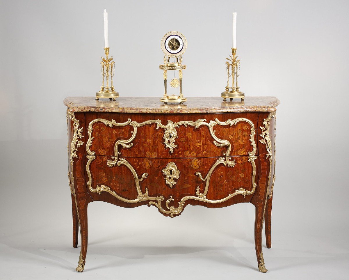 Commode Louis XV Estampillée De Christophe Wolff-photo-2