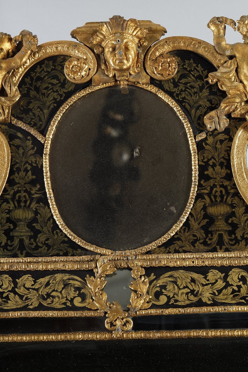 Miroir Suédois Du XVIIIe Siècle Attr. à Precht-photo-2