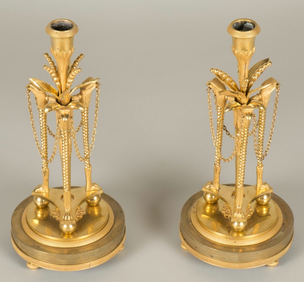 Pair Of Louis XVI Period Candlesticks-photo-4