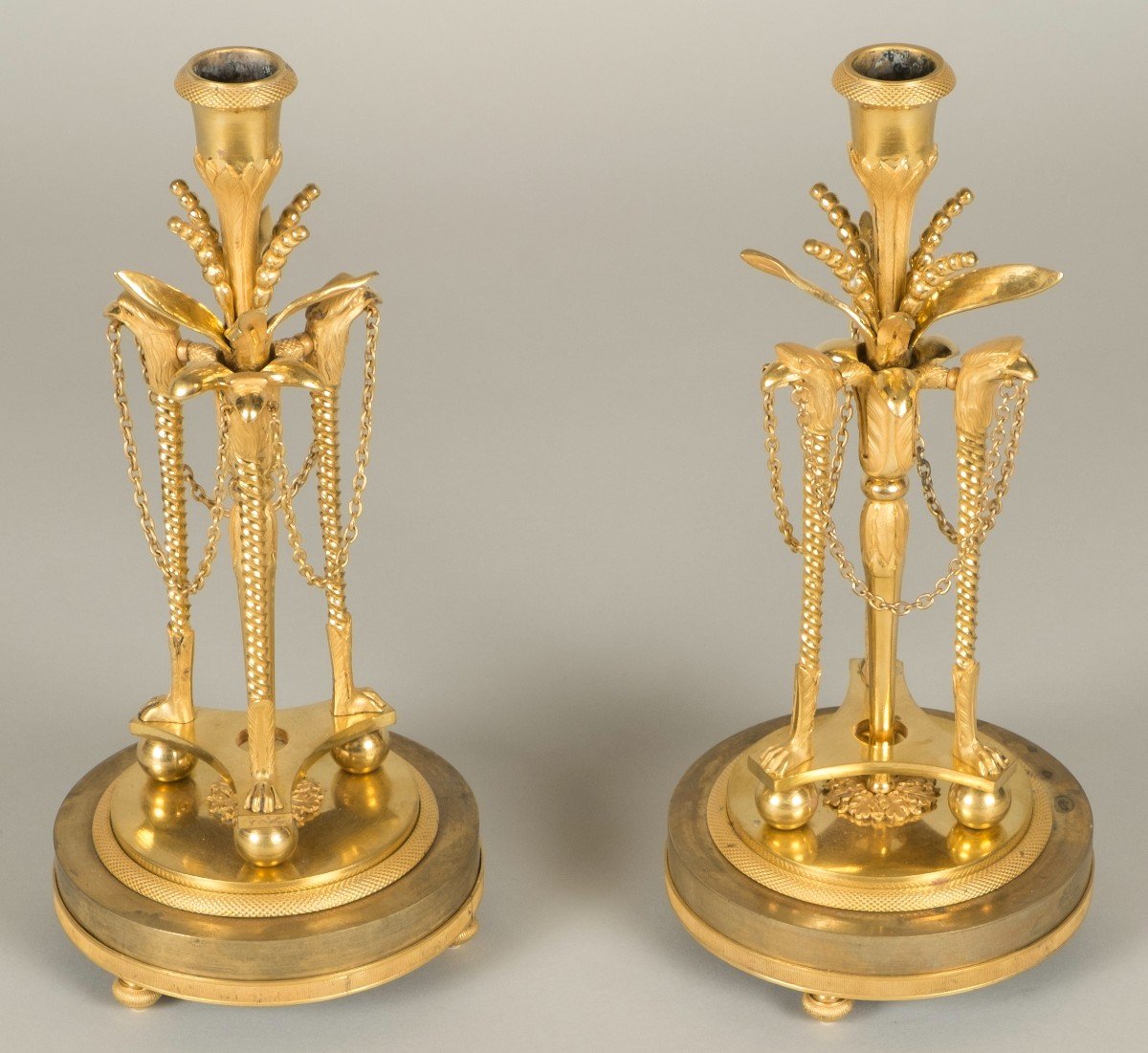 Pair Of Louis XVI Period Candlesticks-photo-1