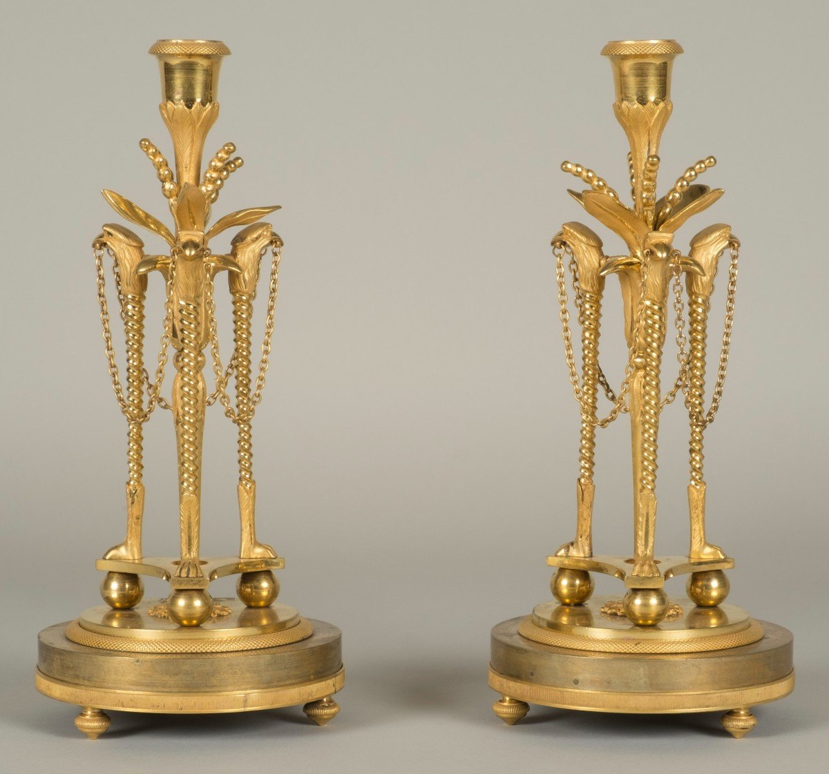 Pair Of Louis XVI Period Candlesticks-photo-2