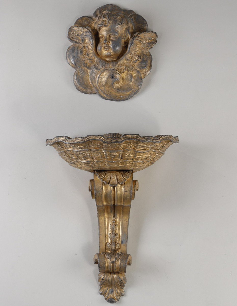 Rare Gilded Lead Fountain From The Louis XIV Period