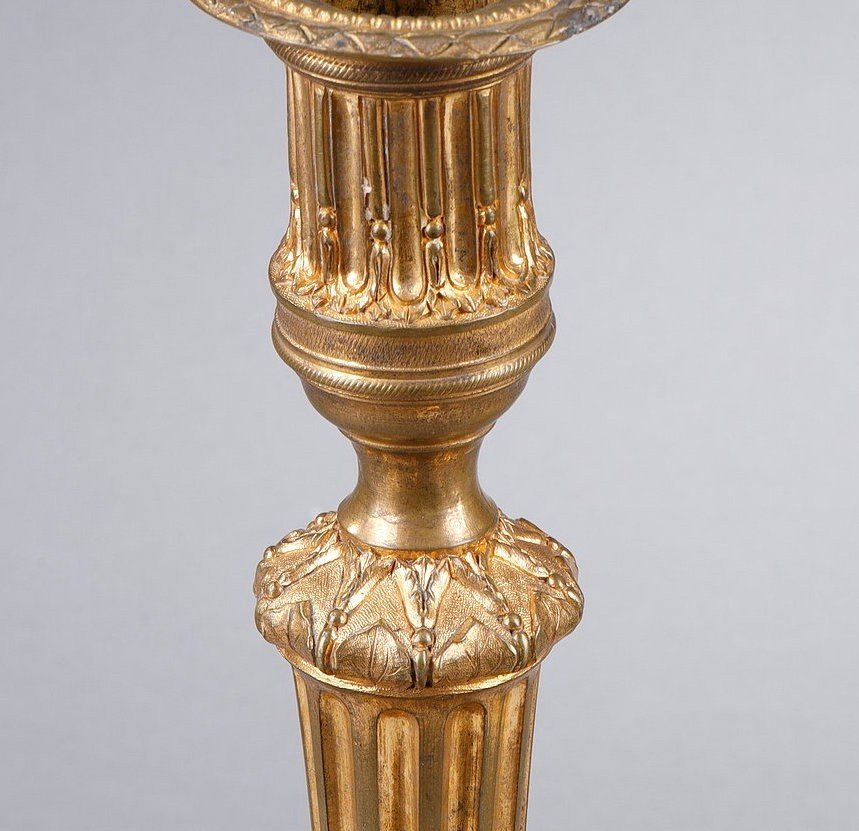 Pair Of Candlesticks End Of The 18th-early 19th Century-photo-2